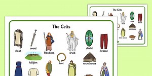 The Iron Age Celts Visual Word Mat