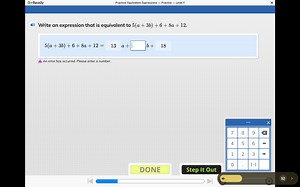 i-Ready Practice: Equivalent Expressions - Practice - Level F ... | Filo