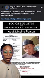 #chrischatman is still missing and his girlfriend is acting like it’s not serious #atlanta #missing @Dracc!! | Nosy For Real