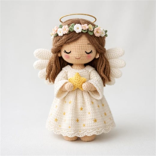 Celestia Angel Crochet Pattern PDF, Amigurumi Doll Tutorial (beginner Friendly) - Etsy