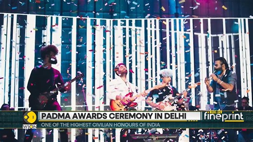 Ajit Kumar, Ricky Kej, and Arijit Singh receive Padma Awards at Rashtrapati Bhavan for their contributions to entertainment, among India's highest civilian honours across various fields Molly Gambhir has more details | WION