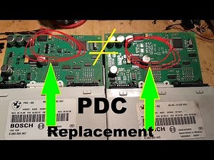 BMW Series 1 E87 PDC not working. Module replacement and programming.