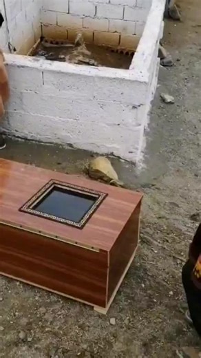 Unique Wooden Coffin Design in Traditional Ceremony