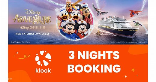 3-Night Disney Adventure Cruise from Singapore (All Sailings) - Klook Singapore
