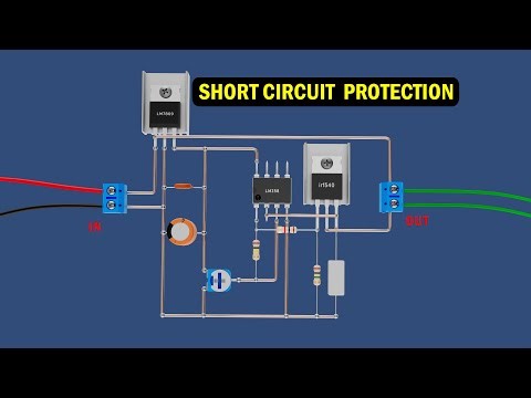 Short Circuit and Over Current Protection Circuit using LM358 & IRF540