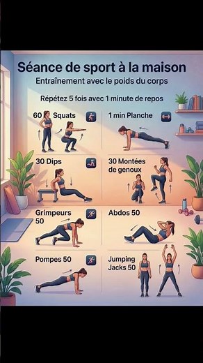 Une séance de sport simple à faire à la maison,