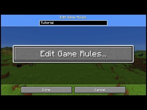 Minecraft - How To Edit Game Rules (Menu)
