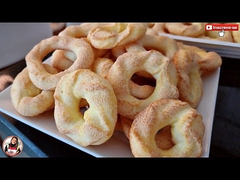 ROSQUINHA DOCE DE POLVILHO SUPER CROCANTE/ Rosquinha assada