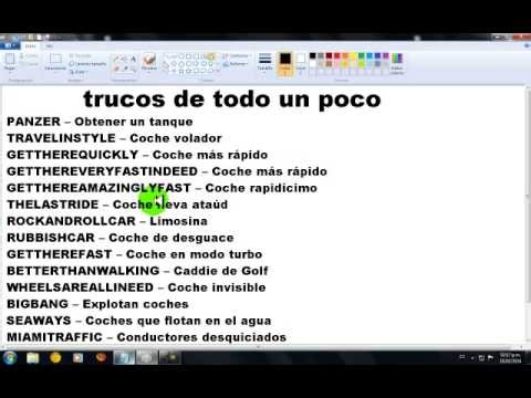 todos los trucos de gta vice city 2014