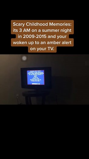 Childhood Memories: Scary Amber Alert TV Sound | Nostalgia Videos