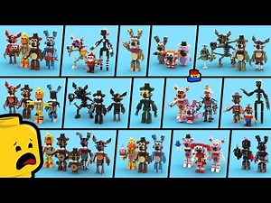 LEGO FNAF: Building Help Wanted Minifigures (Every Character!)