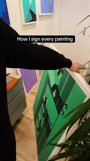 Every painting starts with a small process. For me, signing the piece is the moment it finally feels complete. Styles can be copied. Ideas evolve differently with every artist. #contemporaryart #conceptualart #arttok #fineart #artistlife