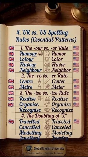 Do you use UK or US spelling? 🇬🇧🇺🇸 4 Rules to Fix Your English!