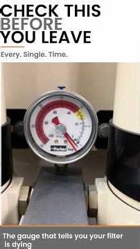 The Gauge That Tells You Your Filter Is Dying