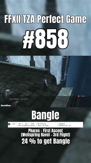 FFXII Perfect Game 858 | Bangle Chest #Shorts #FinalFantasy #Gaming #RetroGaming