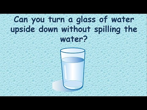 Can you turn a glass of water upside down without spilling the water? | STEM