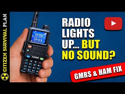 🎙️ Why Your Radio Lights Up But You Can’t Hear Anything (GMRS & Ham Fix)