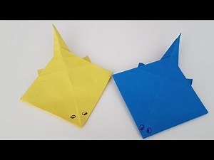 Stachelrochen Fisch Origami | Origami einfach falten, DIY | Faltanleitung