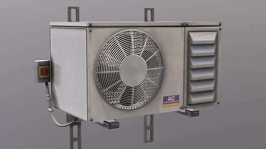 Free AC Unit - Download Free 3D model by vertexmonster