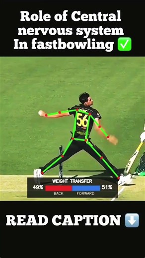 Role of Central Nervous System in Bowling ✅ Read Caption⬇️ #bumrah #cricket #shorts