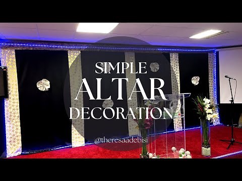 Church Stage Design - A Simple, Affordable and Classy Look