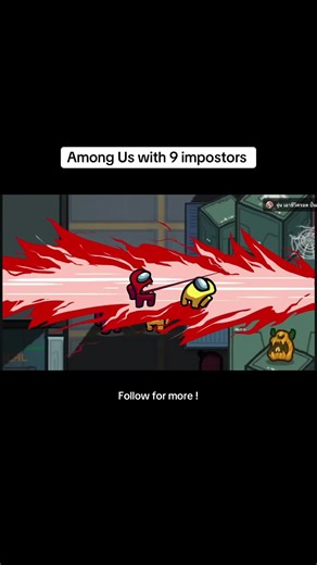 Among Us with 9 Impostors Gameplay