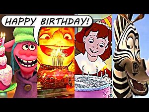 "Happy Birthday!" Compilation of Random Moments | 1 Second from Animated Movies