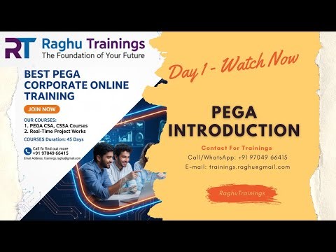 Pega Introduction | Pega Trainings | PEGA CSA | PEGA CSSA | Why Pega | Pega Tutorials for Beginners