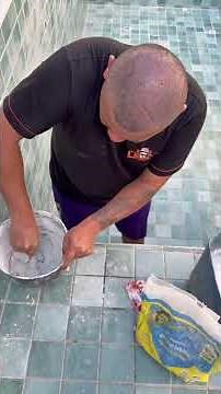 What grout should I use for a swimming pool? #SwimmingPool #Grout #Construction #Tiling #Mason
