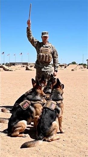 USA Military K9 Obedience Training 🐕‍🦺🇺🇸 #MilitaryDog #K9Unit #USAMilitary