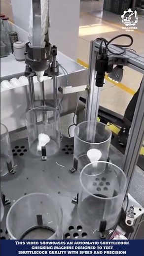 Smart Machine for Automatic Shuttlecock Checking Process #machineinaction #machinery #badminton