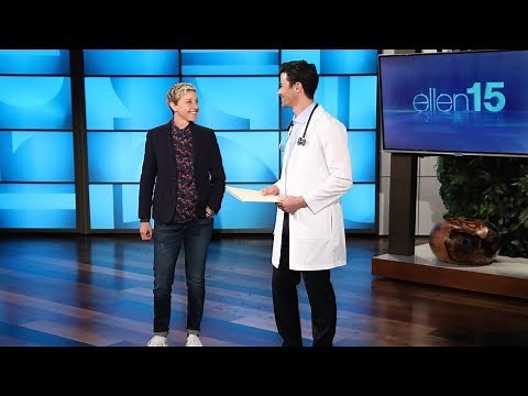 Ellen Gets a Pre-Birthday Checkup from Two Very Reliable Doctors