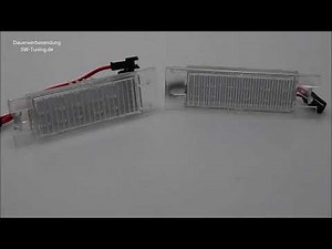 SW LED license plate light suitable for Opel Zafira B, Astra H, Corsa D, Insignia A Limo SW-Tuning
