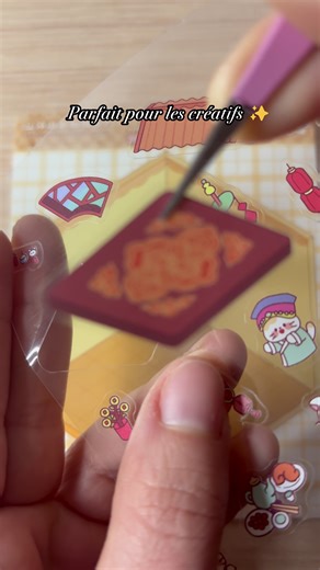 Un moment créatif qui fait briller l’imagination 🎨 Des stickers faciles à coller, parfaits pour s’amuser et créer sans limite.#stickers #creatif #book #loisirs #pourtoi