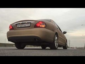Jaguar X-Type 3.0 V6 loud Straight pipe exhaust sound + cutout