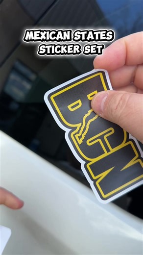 Mexican States sticker set—durable vinyl for toolboxes and tumblers. Tap the cart. #mexicanstickers #stickersforadults #truckdecals #stickersparacascos #tiktokshop