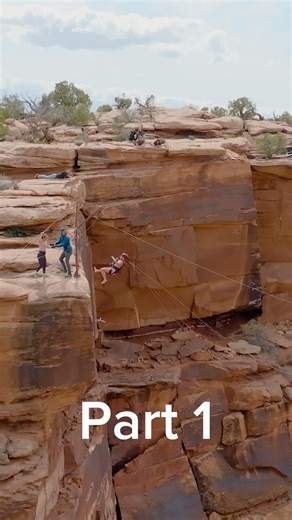 Slo Mo guys jumping at Rope Swing Moab