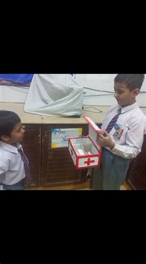 🩹 Class 1 – First Aid Box Activity 🩺 Our little learners of Class 1 explored the importance of a First Aid Box and learned how it helps us in times of need. 💊✨ They eagerly identified and discussed the uses of different items like bandages, cotton, antiseptic, and more — building awareness about basic safety and care! ❤️ #CreekViewAcademy #LucknowCampus #Class1 #FirstAidBox #LearningWithFun #SafetyFirst | Creek View Academy - Lucknow Campus