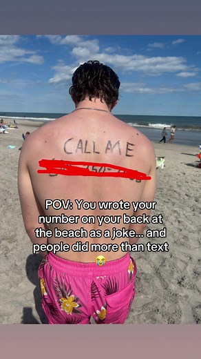 Hilarious Beach Prank Gone Wrong: Writing Your Number