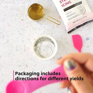 83 reactions · 14 comments | How to use our Stenciling Icing Mix (you only need water!) www.thecookiecountess.com/blackicing | The Cookie Countess | Facebook