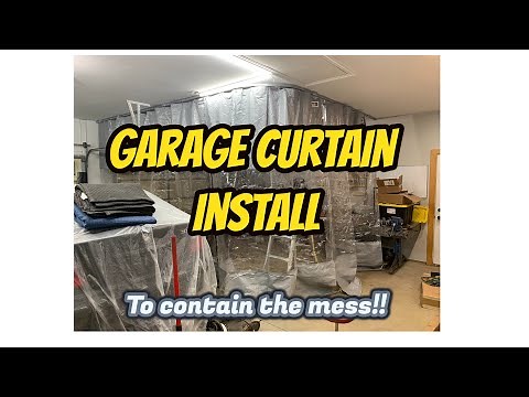 Akon Garage Curtains Install