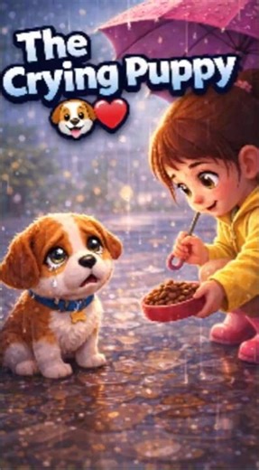 The Crying Puppy ❤️🐶 #dog #dogart #dogshorts #cartoon #dogcartoon #doglife #funny