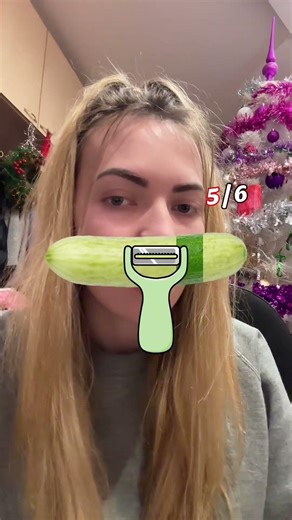 Game mask Tik tok peel a cucumber #trend #mask #tiktok #funny #shorts #shortvideo #games #cucumber
