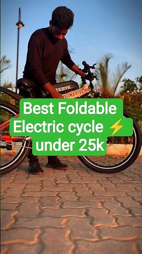 Best Foldable Electric cycle ⚡ under 25000 🤩 #electricbike #fatbike