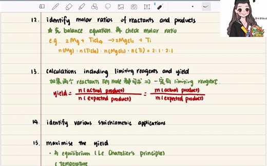 小汐陪你备考 | CCC知识点讲解 5. Stoichiometry and Gas Equation(II)