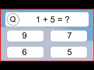 20 Addition Quiz Exercises for Kids - Videos For Kids