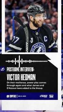 Hedman on Winning Ways Postgame | Capitals vs. Lightning | Nov. 8, 2025