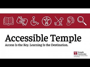 Using Library Content in Accessible Ways | Accessible Temple Initative