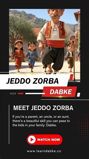 Teach Your Kids Dabke | Easy Shmelieh Steps with Jeddo Zorba