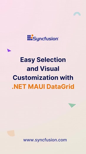 🚀 Dive into .NET MAUI DataGrid! Select, highlight rows/columns effortlessly, and add that personal touch by customizing row colors for visually stunning displays! Discover more: https://www.syncfusion.com/maui-controls/maui-datagrid #maui #dotnetmaui #datagrid #grid | Syncfusion